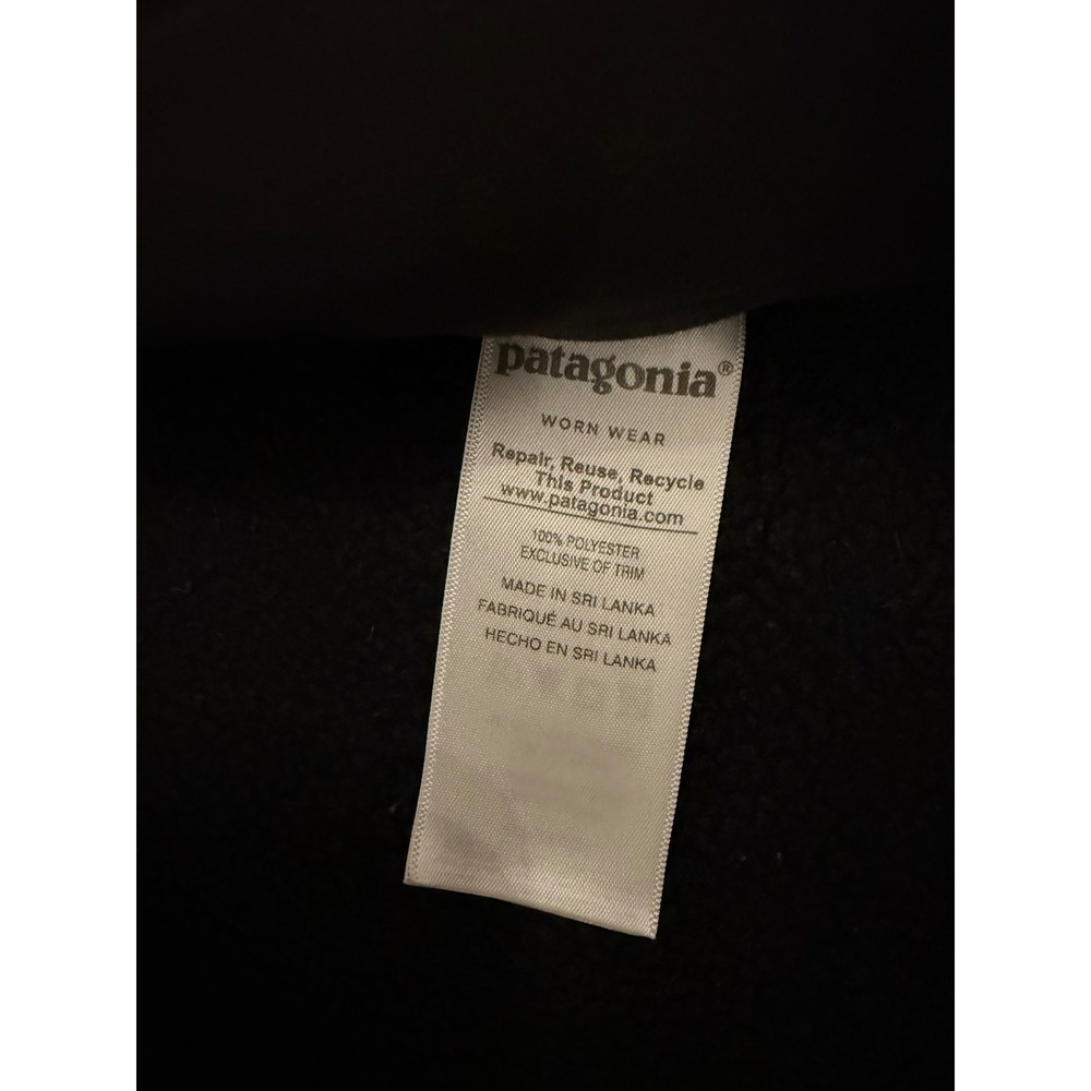 Patagonia Better Sweater Full Zip Fleece Jacket Mens Small Black Chewy Logo - Picture 5 of 9